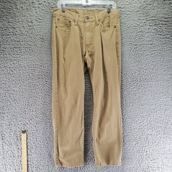 Levis Jeans Mens 31x30 Brown 541 Athletic Taper 100% Cotton Denim - Picture 4 of 9